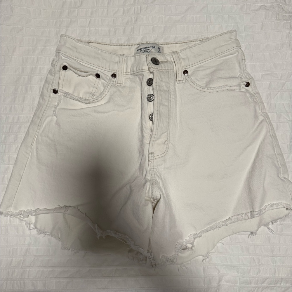 abercrombie dad shorts high waisted